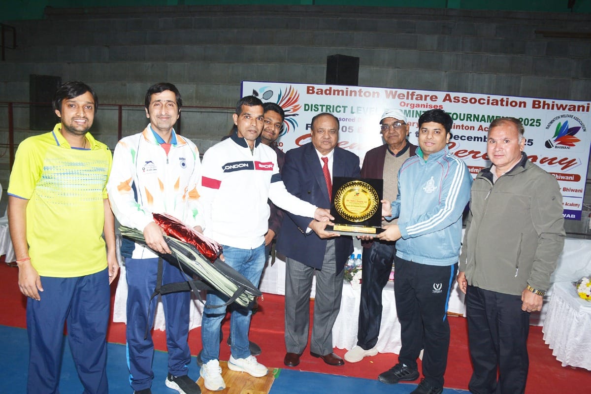 District-level badminton tournament begins at Bhim Stadium