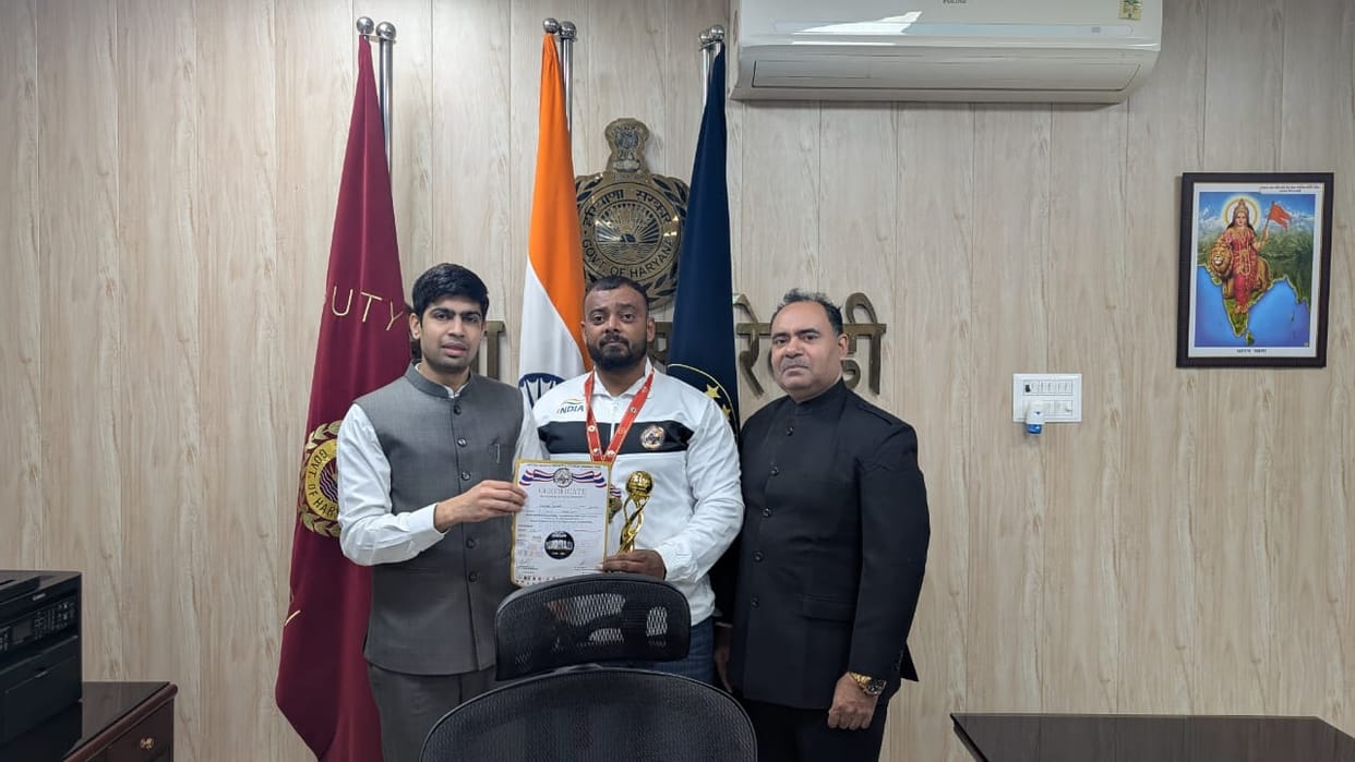 World gold medalist Sanjay honored