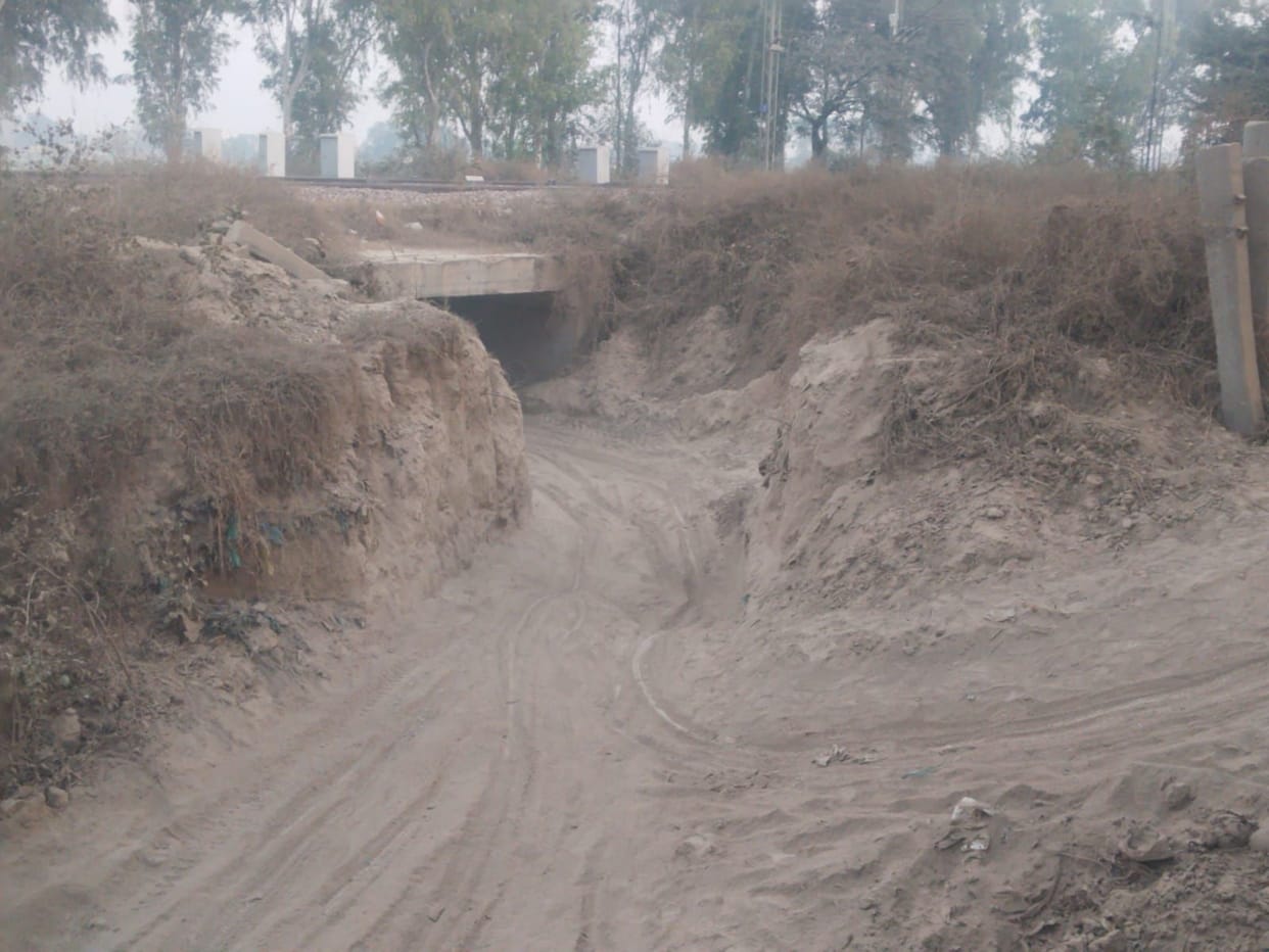 The construction of the Agwanpur underpass is stalled due to a lack of coordination between departments.
