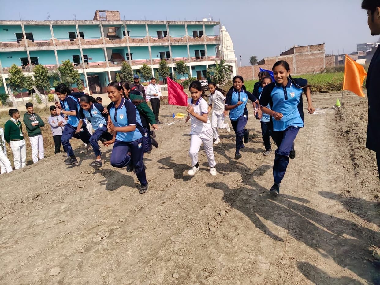 Saurabh of class 9 came first in the race