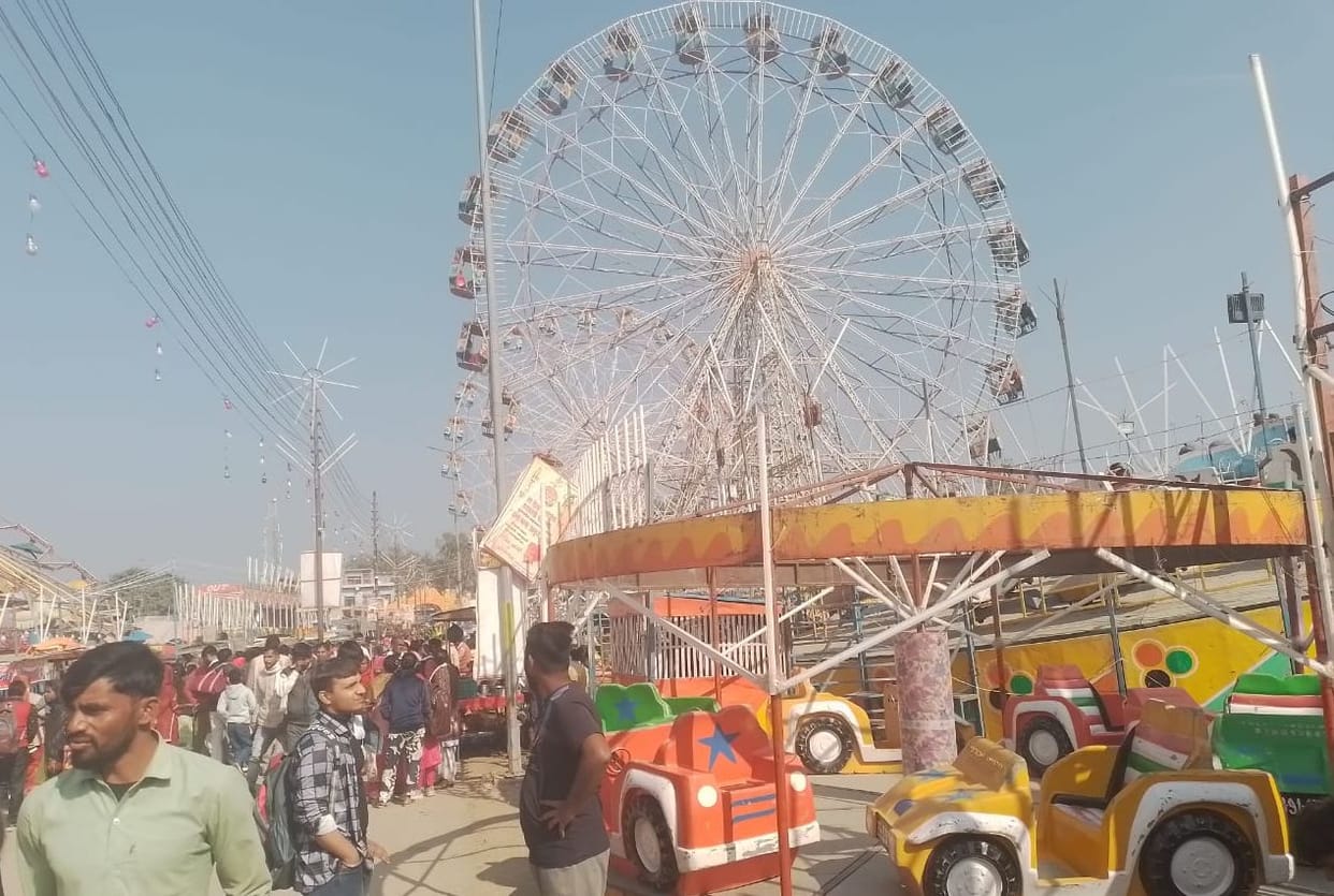 Margashirsha Fair -The fair is full of high swings and the craze for the death well.