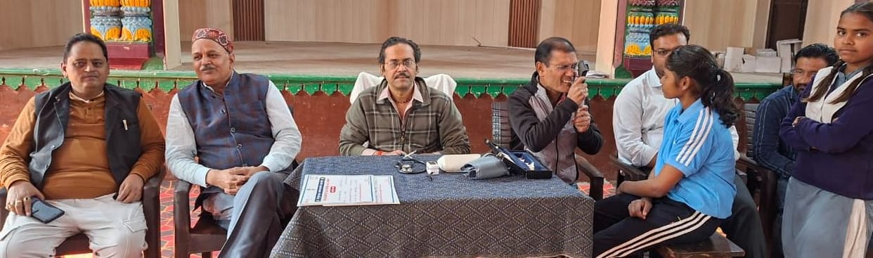 200 students were tested for their health in a free health check-up camp.