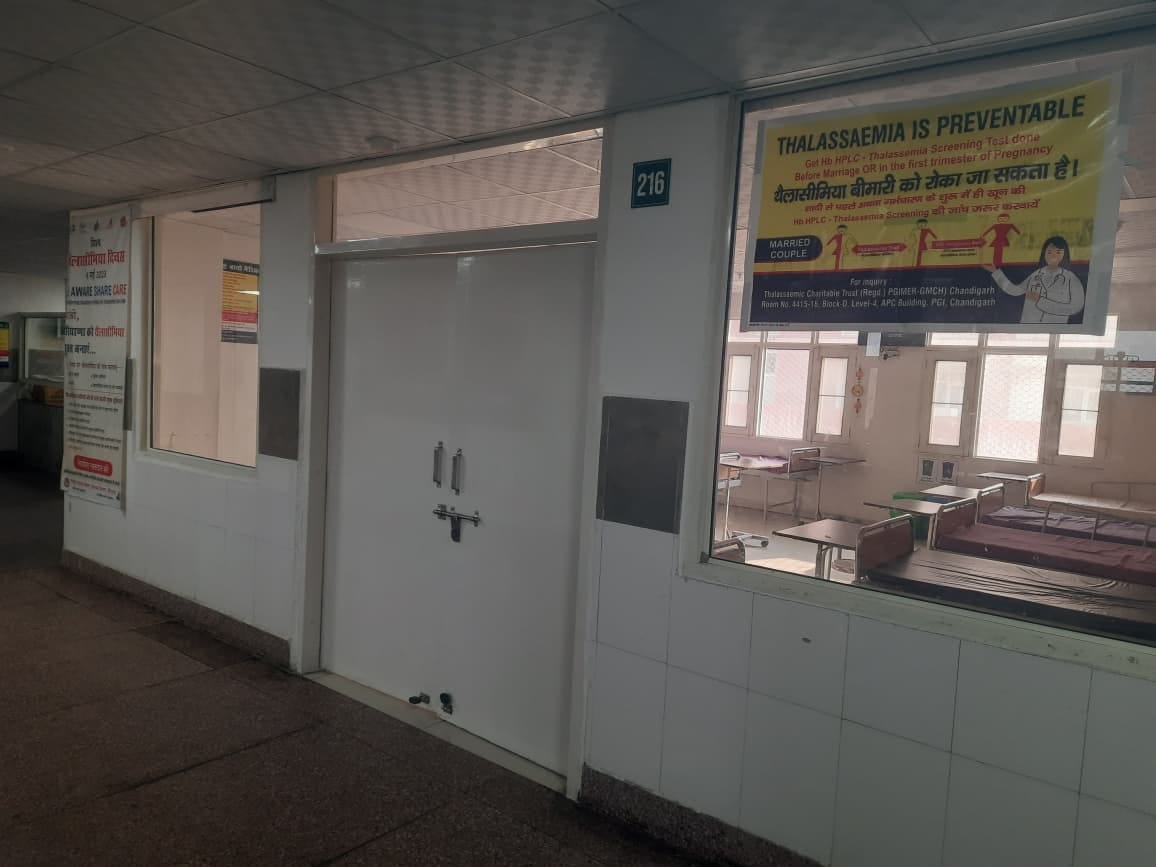 The supply of thalassemia medication has run out at the district hospital