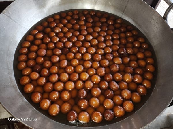 Magalaganj is known for its Gulab Jamun... Vehicles stop to taste it