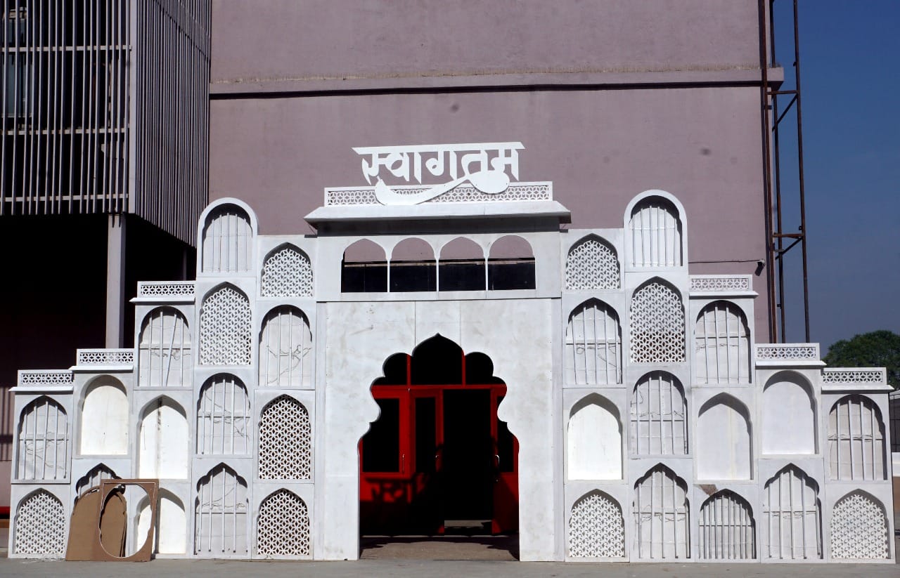 मुख्य सचिव वी. श्रीनिवास ने कार्यक्रम स्थल का जायजा लिया