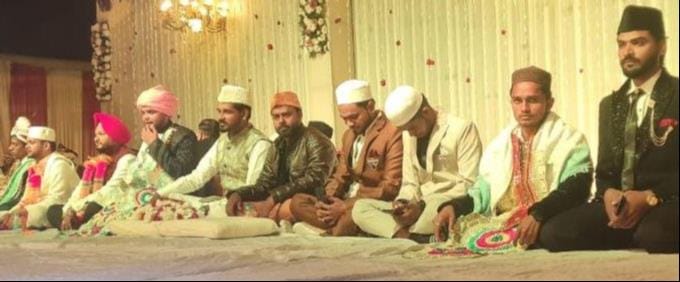 Mass marriages were held for 27 Hindu and 33 Muslim couples.
