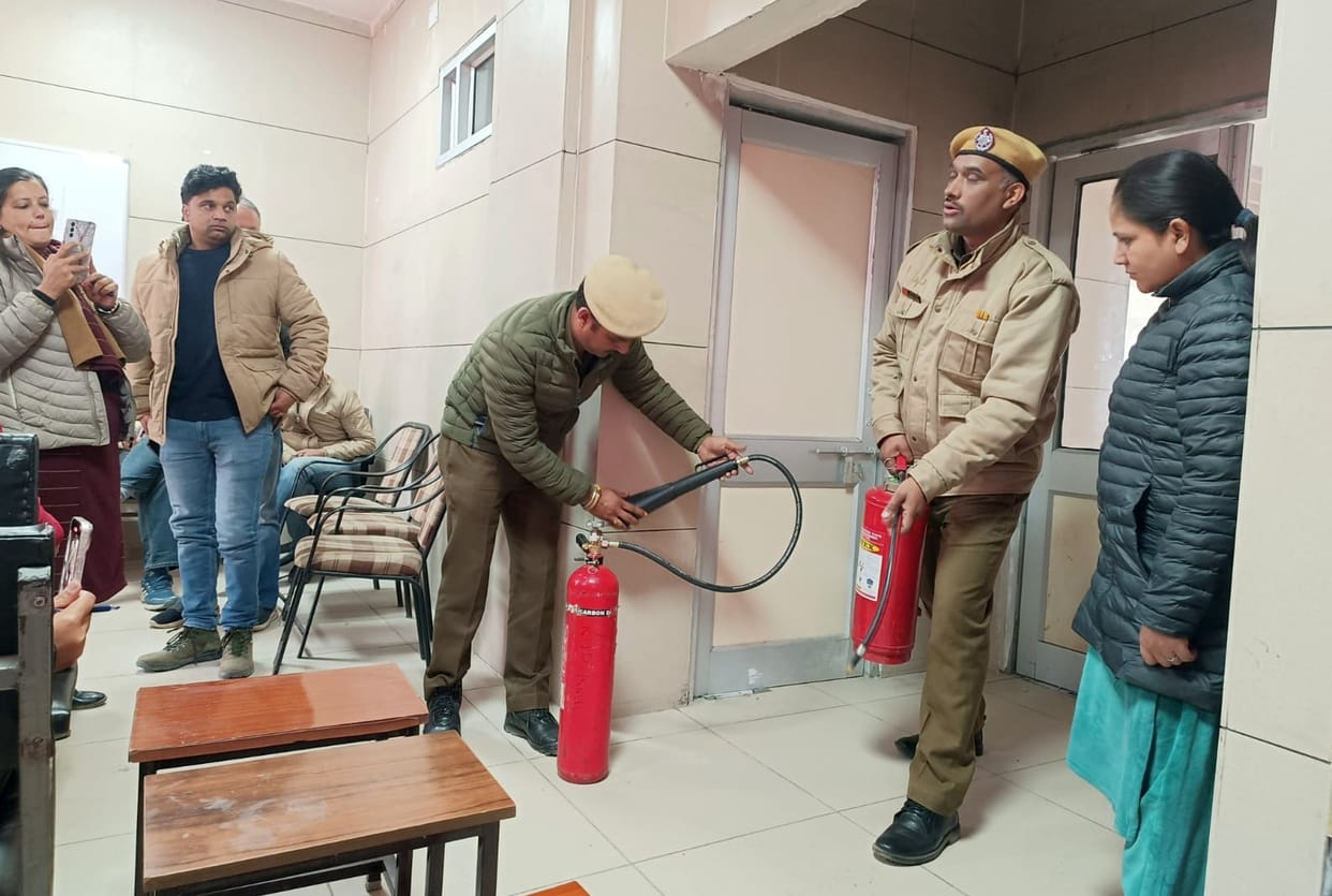 Health workers undergo firefighting training