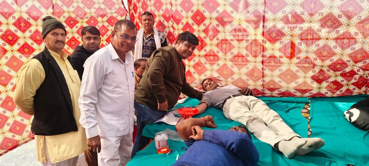 Blood donation camp organised on Parinirvana Day