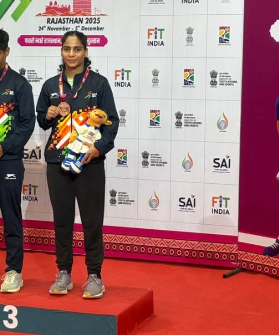 Nitika Lamba wins bronze medal at Khelo India University Games