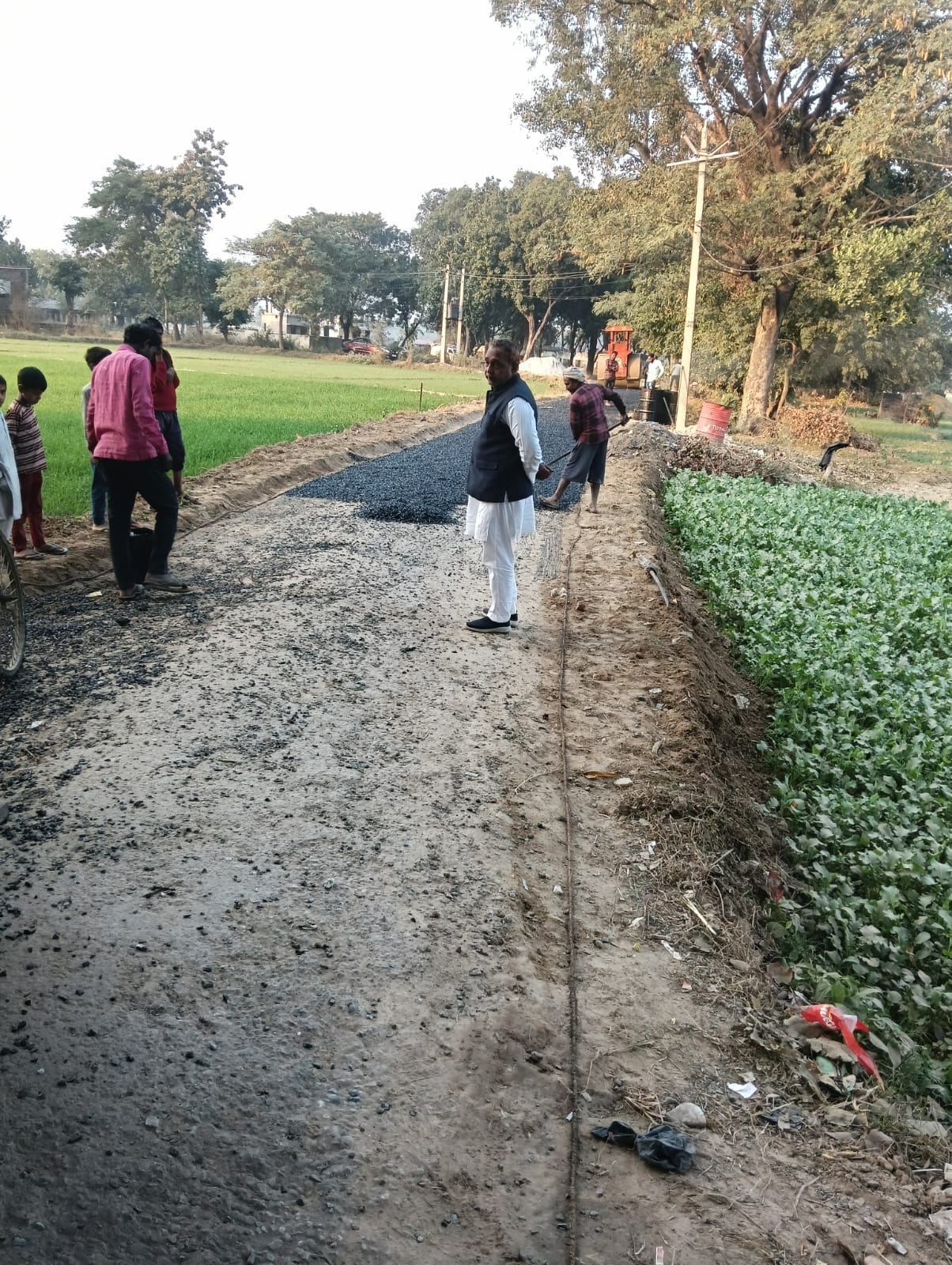 Construction has begun on the road connecting Banni village.
