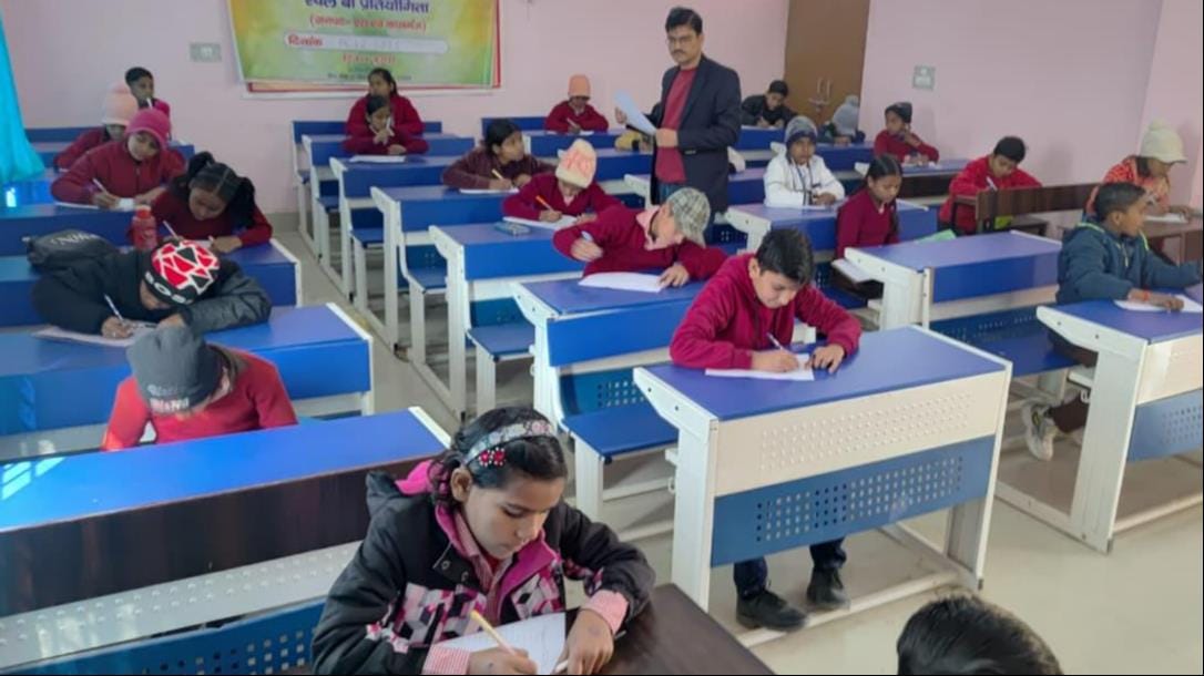 Shivani and Charulata secured first place in the Spell Bee competition.