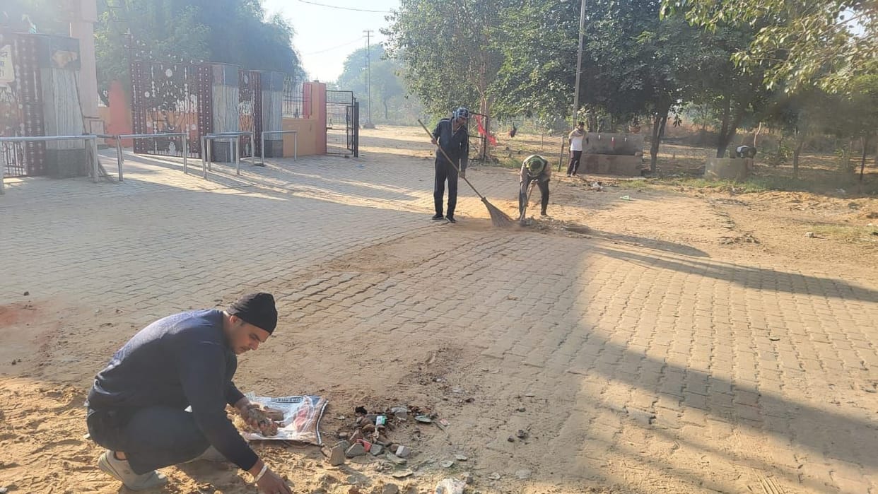 Cleanliness drive launched at Mata Bhura Bhavani Temple