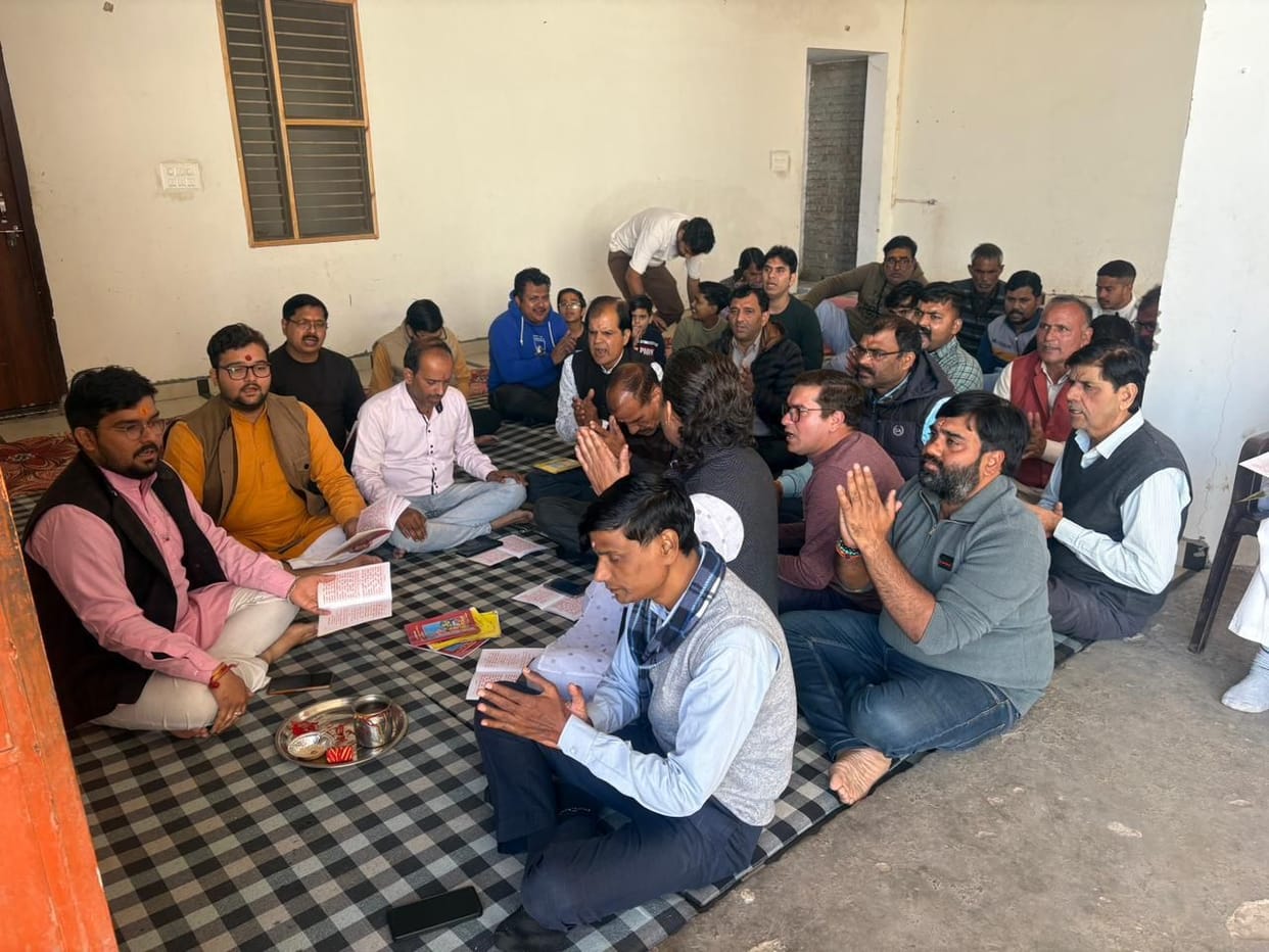 Organizing Sunderkand recitation and Annakut Prasad