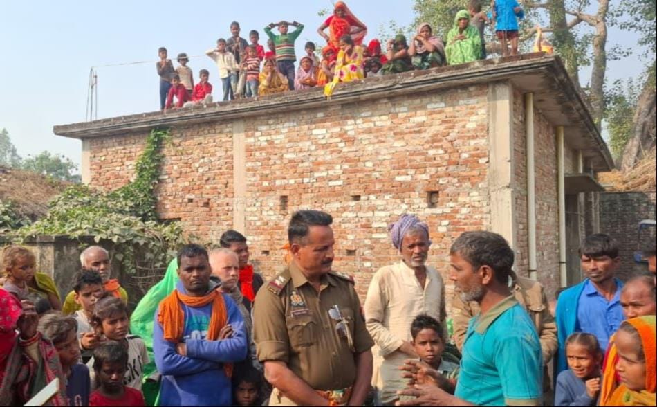 Dead body of an old woman found floating in a well