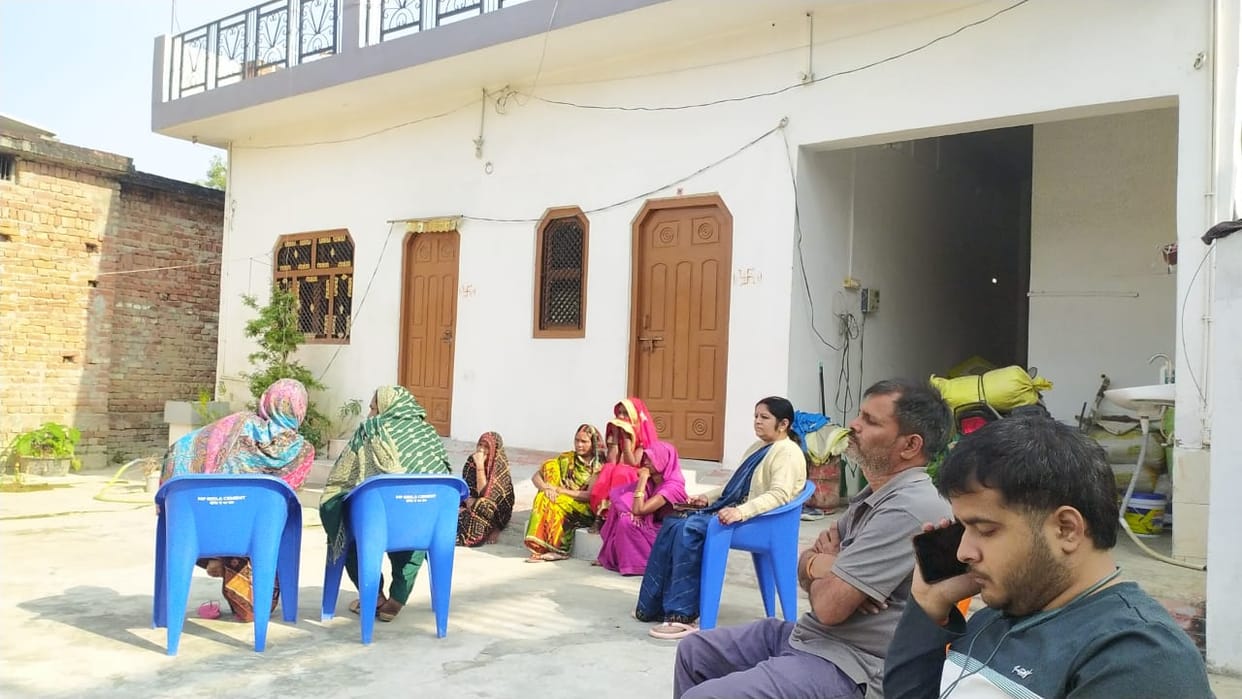 The village of Rajnauli is in mourning after receiving news of the death of a police officer from the village in Jalaun.