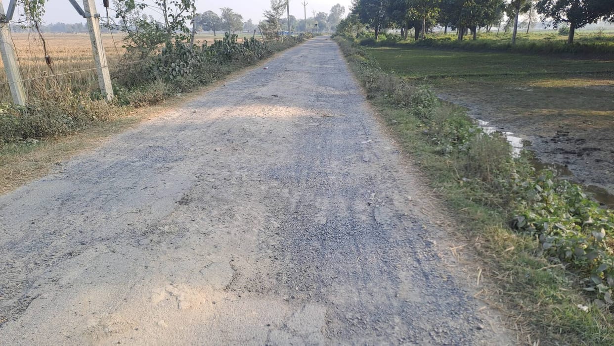 Only gravel left on the roads, pedestrians are getting injured by falling into potholes