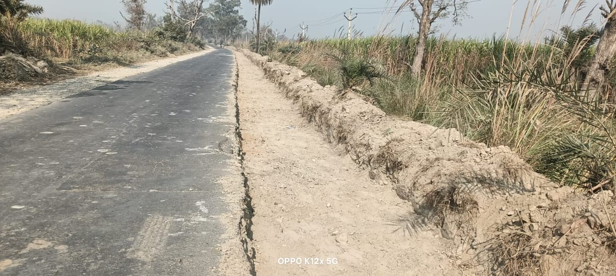 After three months, the work of widening the Khadar road started, villagers will get relief.
