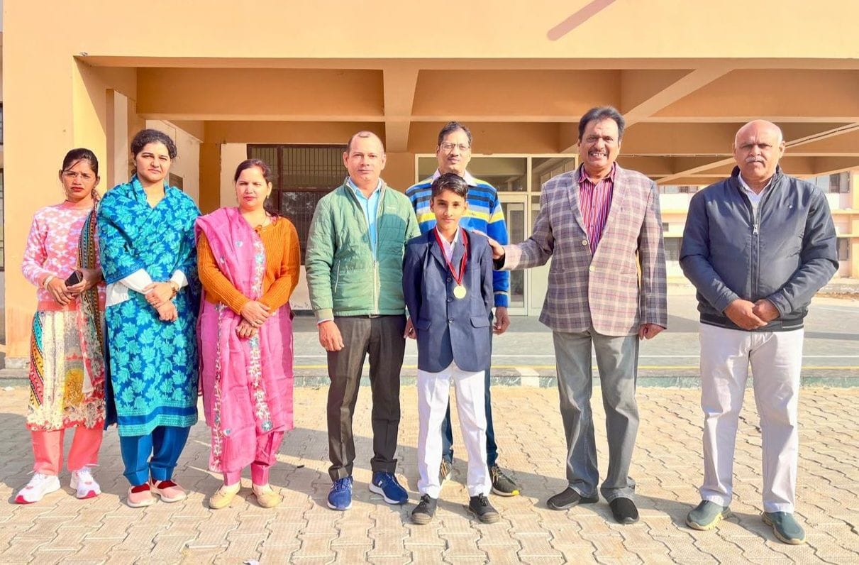 Hrithik secured first place in the district-level science exhibition.