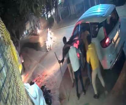 Aman was chased and beaten, bleeding with sticks and weapons.