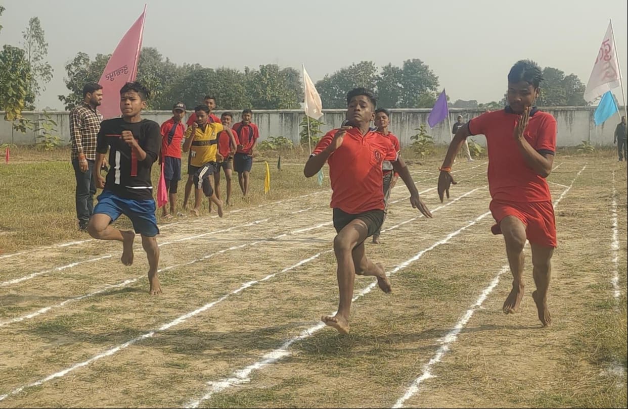 Raj and Munita won the 400 meter race