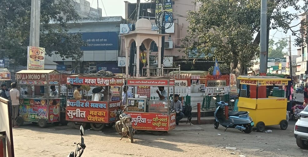 Lala Lajpat Rai Chowk has become a victim of chaos due to neglect.