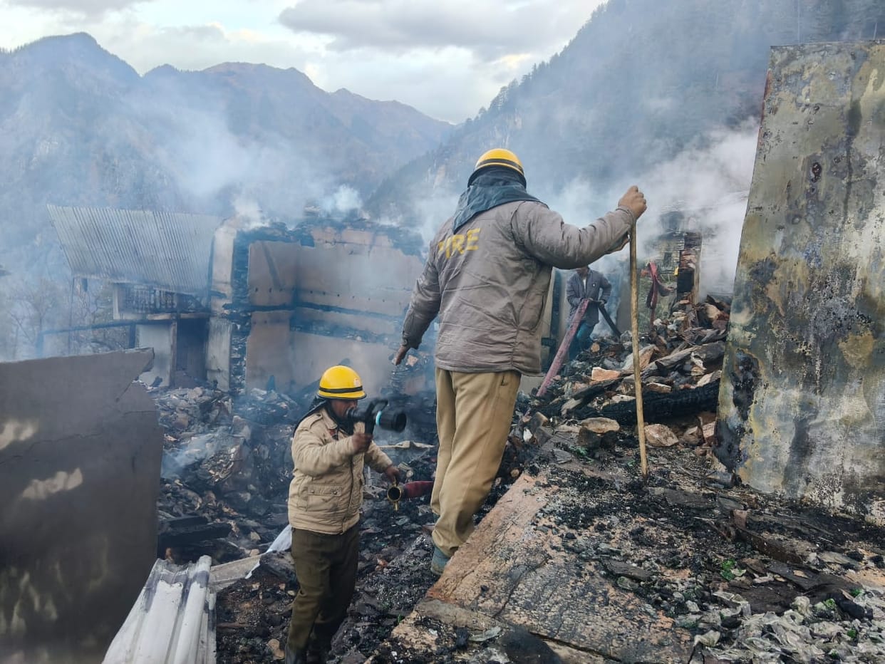 The flames that erupted at midnight caused panic, with people fleeing for their lives.