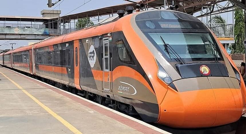 New Delhi-Varanasi Vande Bharat Express arrived a day late today, as trains were running behind schedule due