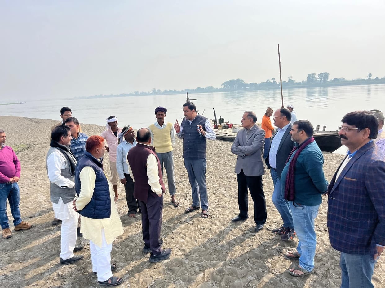 Bridge construction on Gandak river will start soon...team has arrived
