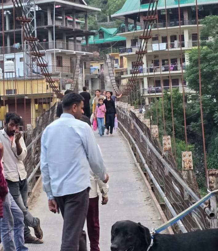 Danger from dilapidated suspension bridge in Nerwa