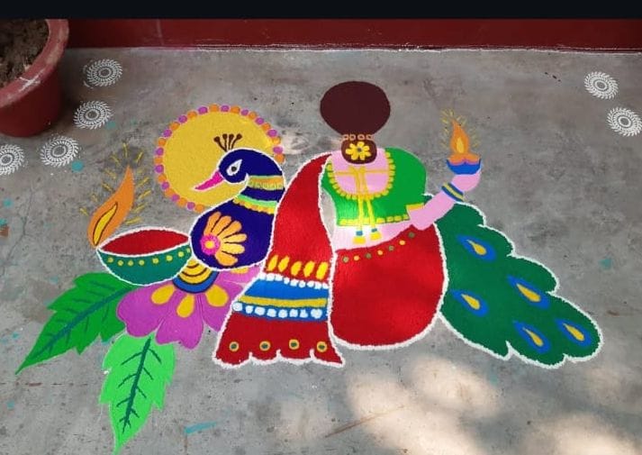 Filled colors in the lives of women and children