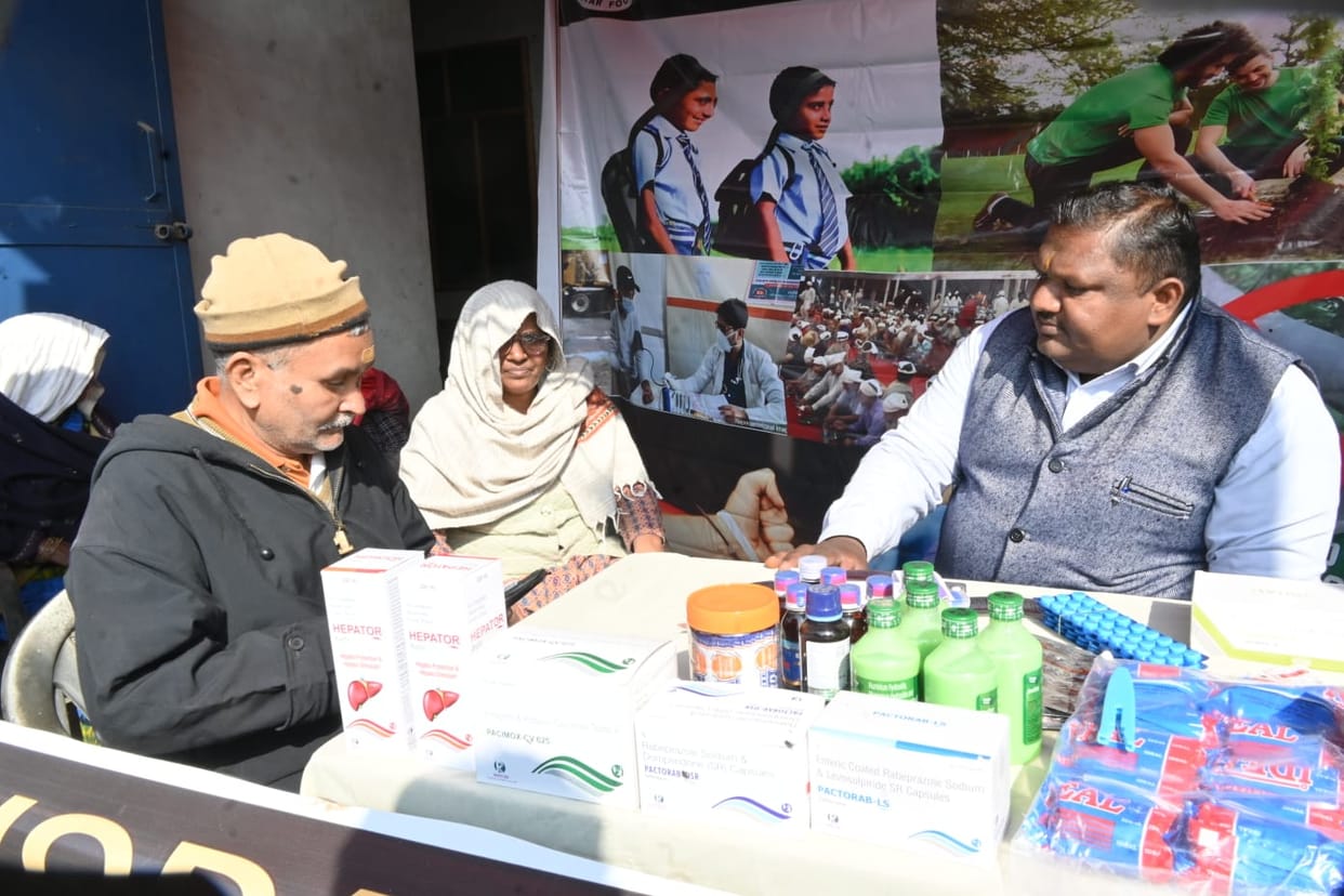 Villagers took advantage of tests and medicines.