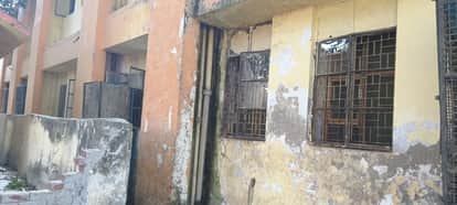 Cold air coming from broken window panes, patients shivering