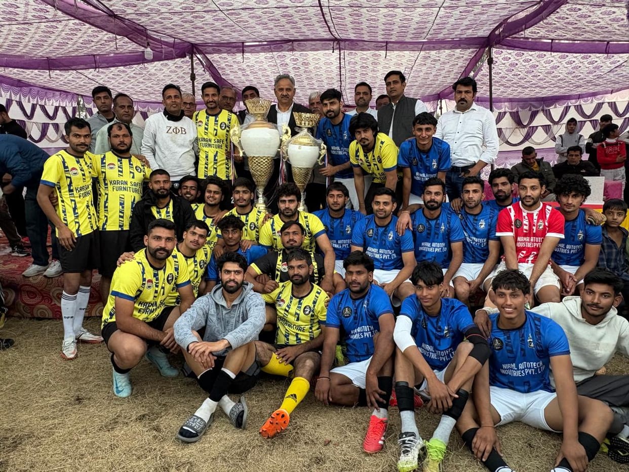 Teams from Karontha jointly emerged victorious in the football tournament.