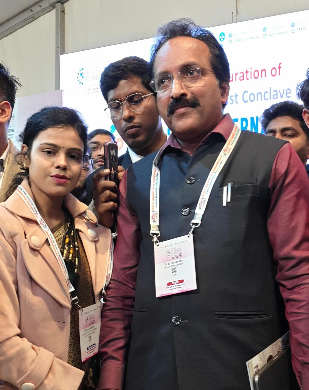 The abstract paper by Santha's teacher, Neelu, was presented at the International Science Festival.