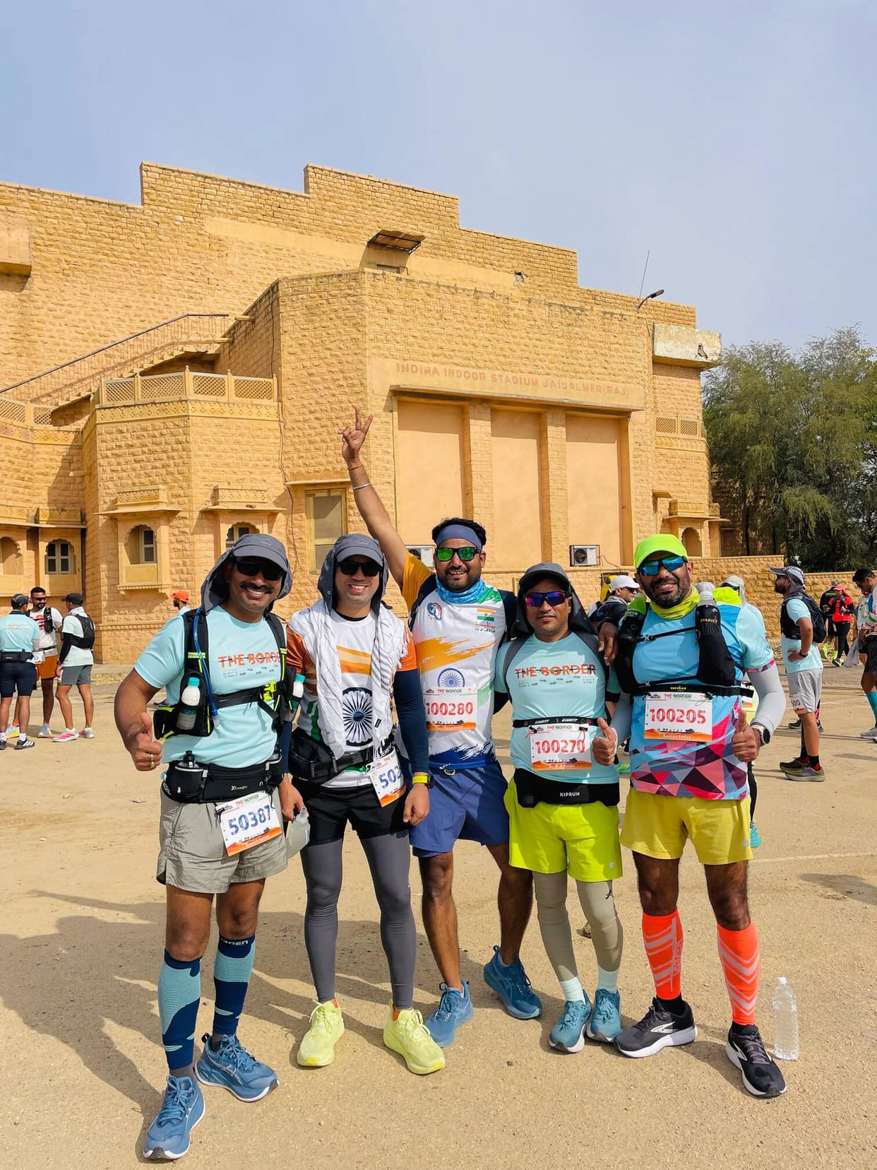 Five runners from Agra ran in the Border Race Competition