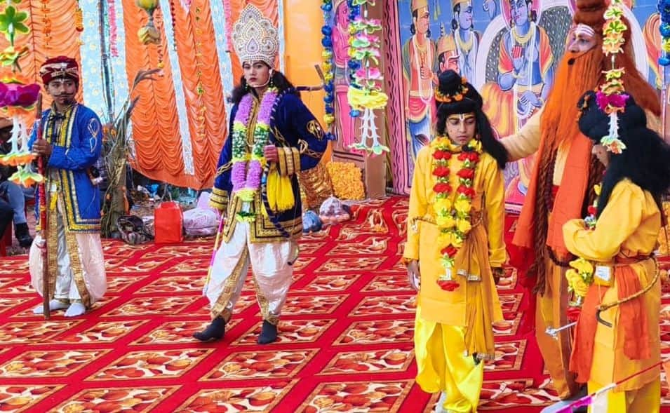 बेड़ीनाग के लोहाथल में रामलीला मंचन का दृश्य। स्रोत: आयोजक