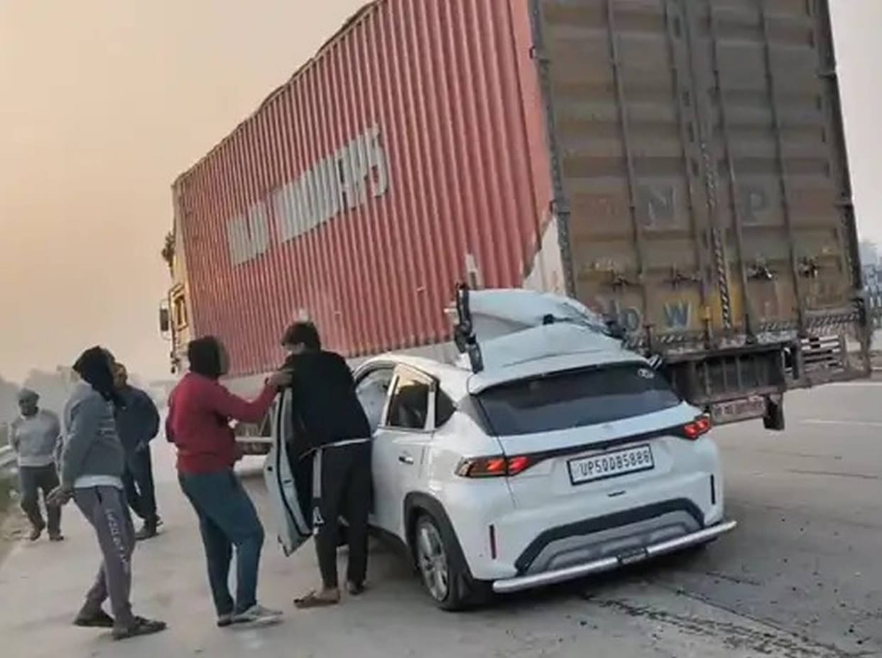 High speed car rams into container, two youths injured