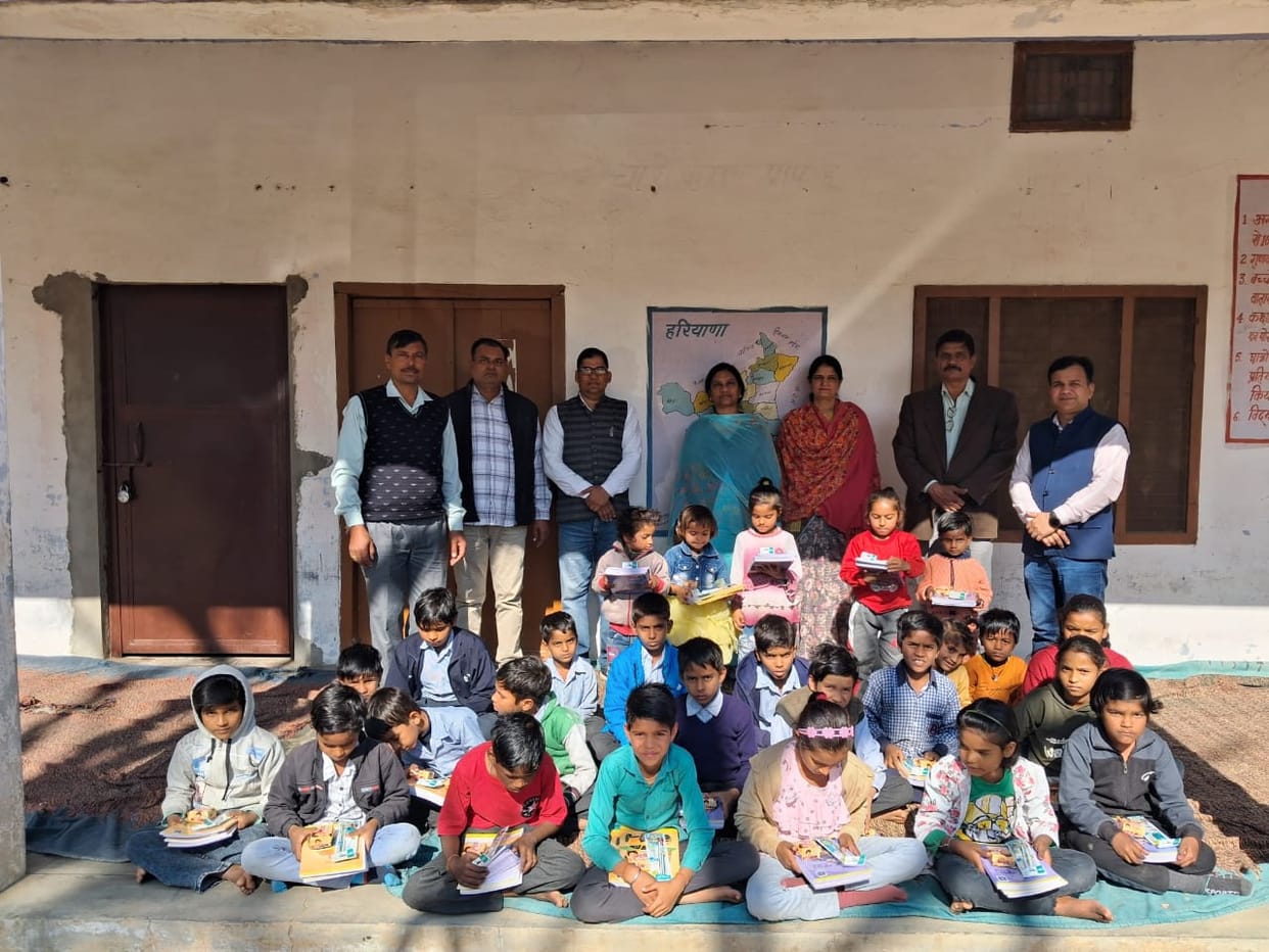 Message given for distribution of study material