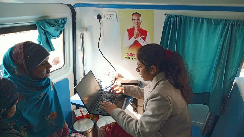 Health check-ups were conducted for 152 people in two villages