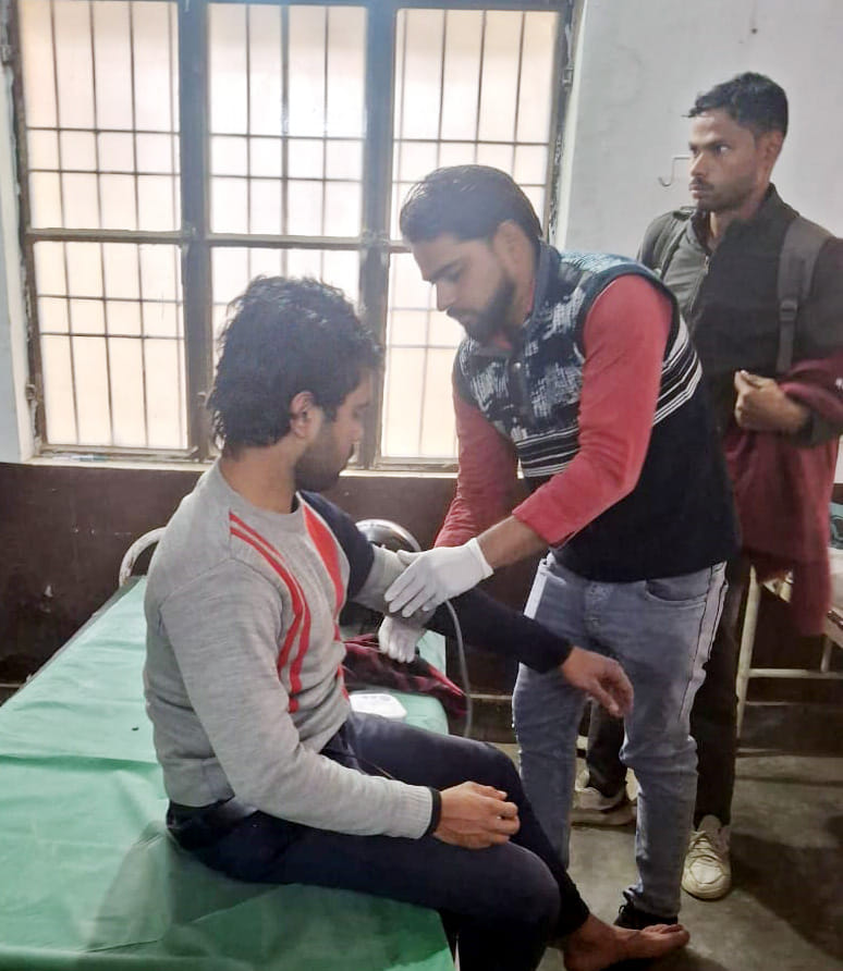 Two bikes collided on Kachla-Shahabad highway, two injured