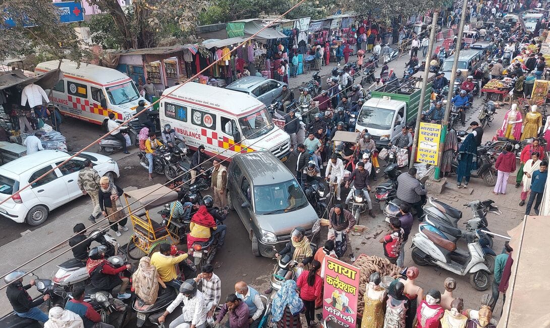 Three ambulances were stuck in the traffic jam, leaving patients in distress.