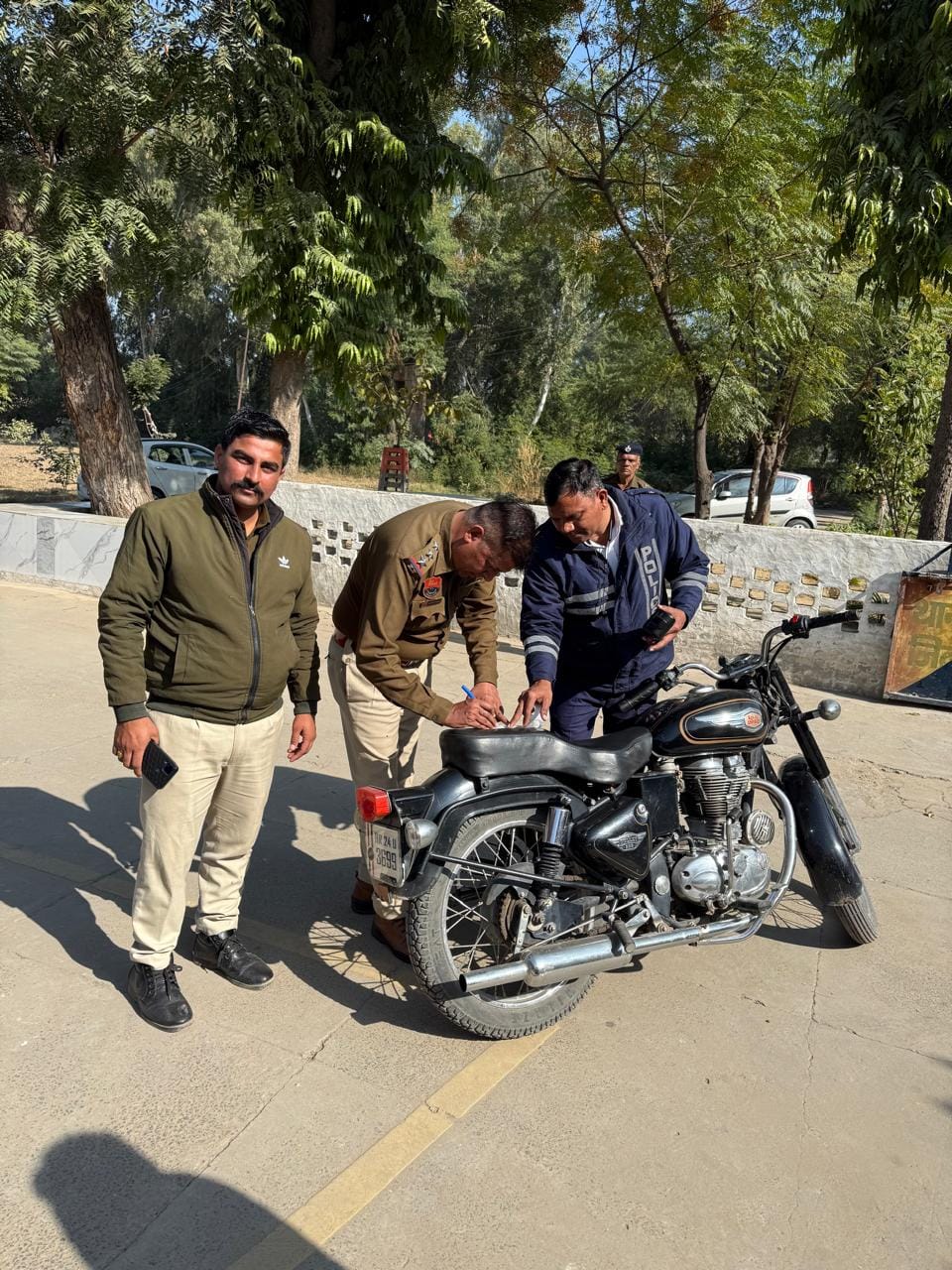 Bullet bike seized, fined 23 thousand rupees