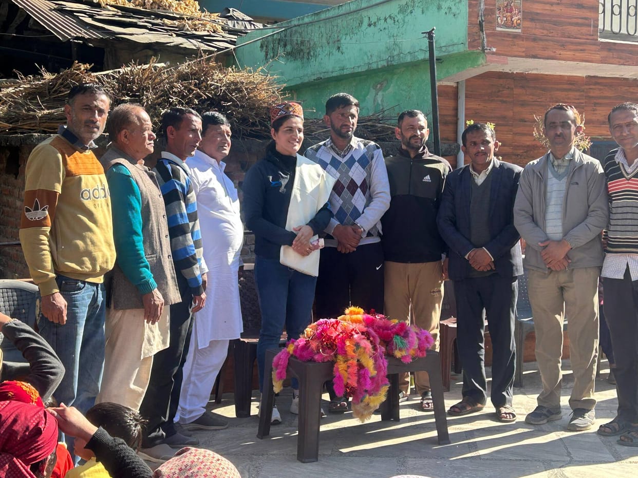 puspa rana welcme in milla village