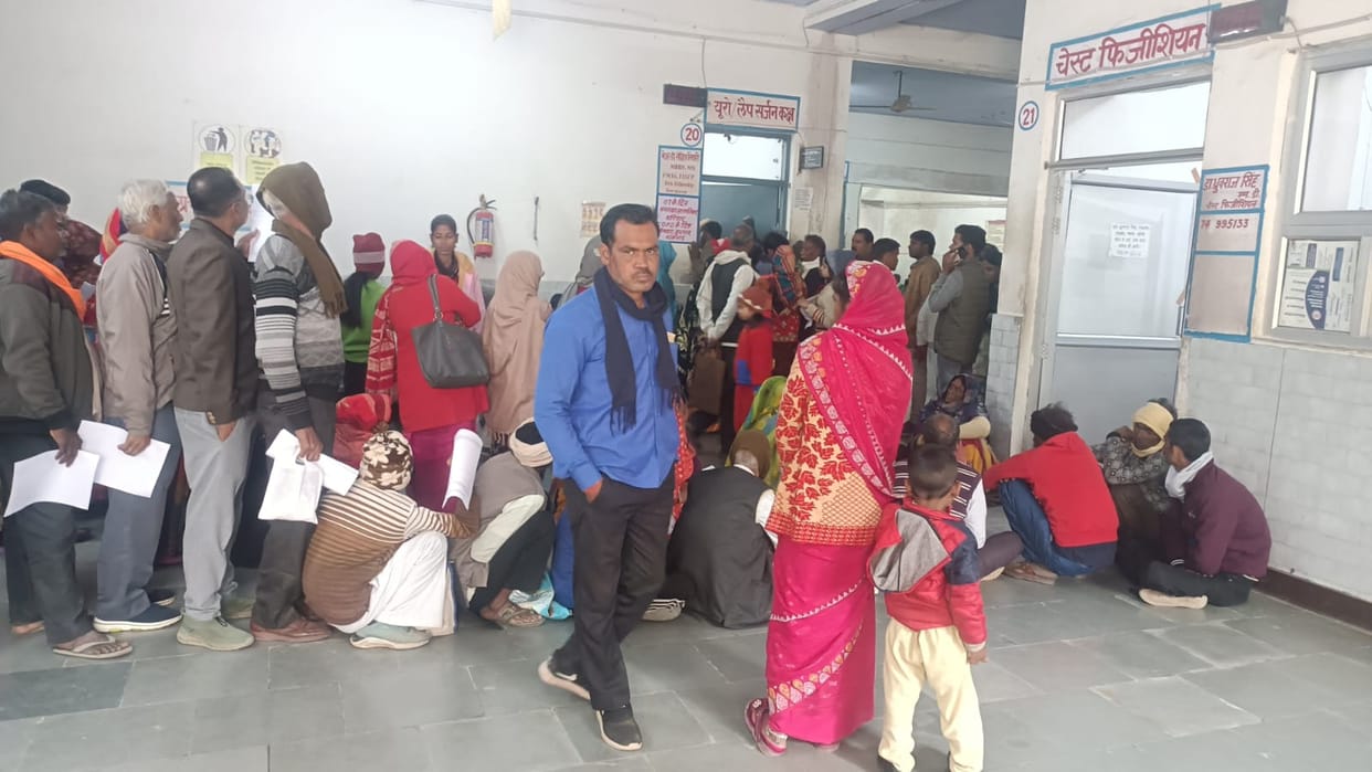 Bone patients groaned in pain, while TB patients waited on the floor.