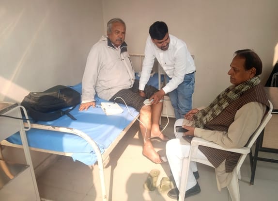 Physiotherapy facilities will be provided free of cost to the devotees