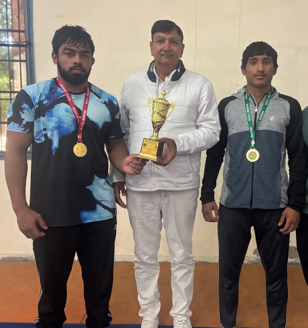 Ravi won the gold medal and Shivam won the silver medal in the wrestling competition.
