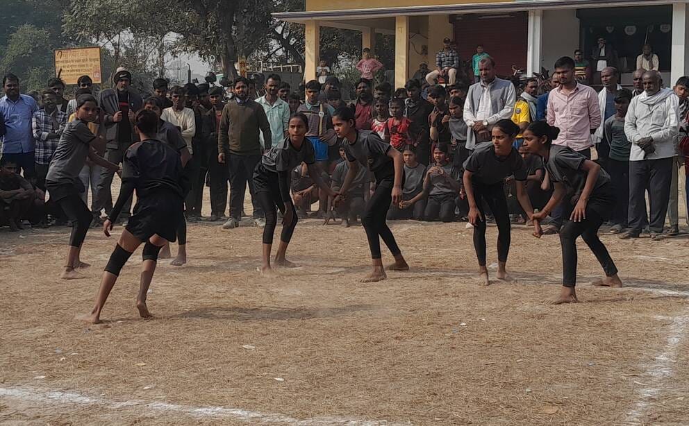 Sumit won the boys' race and Sheetala won the girls' race