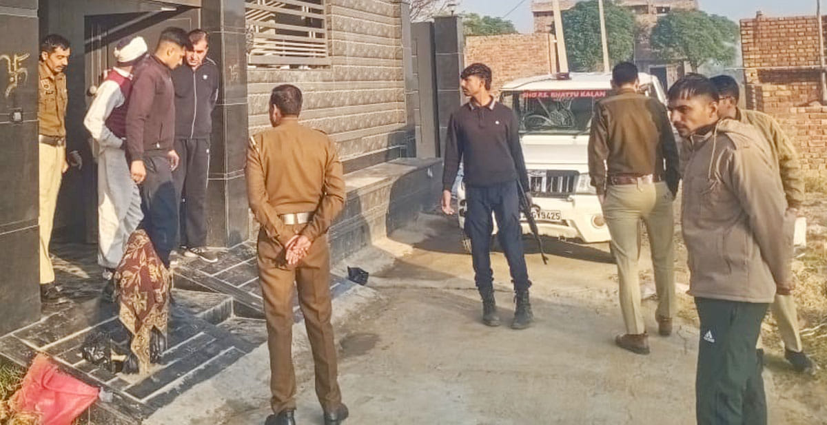Police conducted searches at sensitive locations