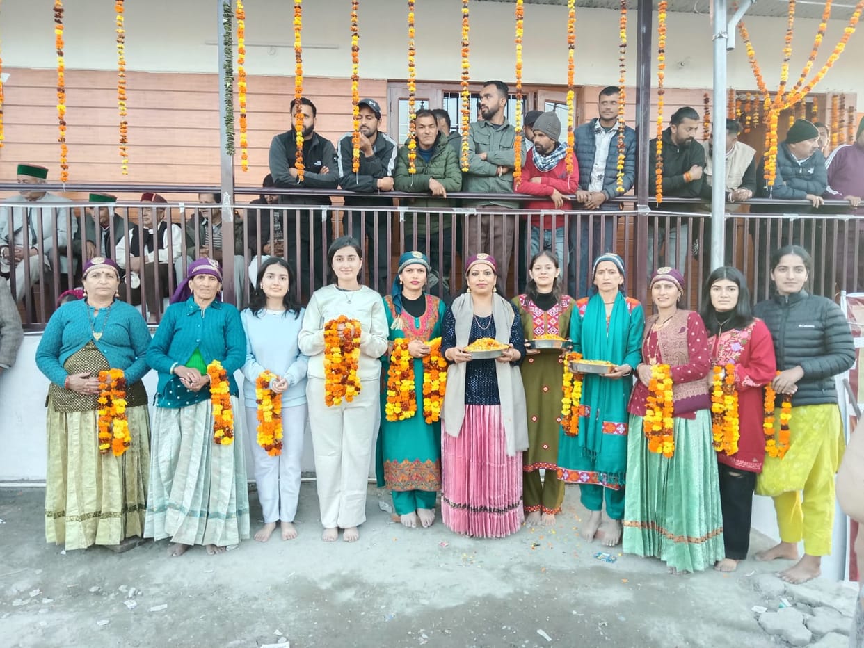 Devotees flocked to the village to see the deity Chhatradhari Chalda Mahasu.