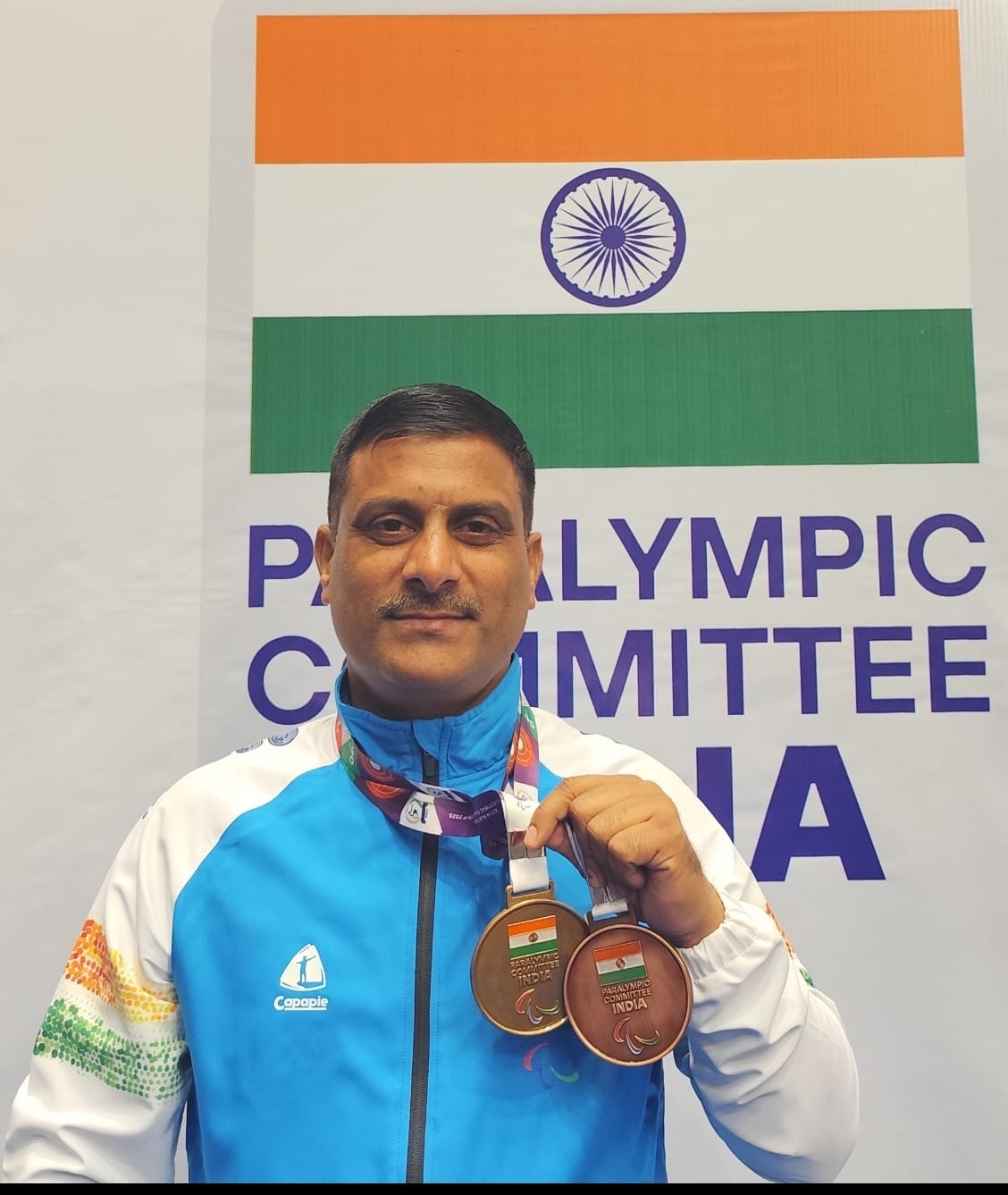 BSF's disabled soldier Vijay Singh won gold and bronze medals